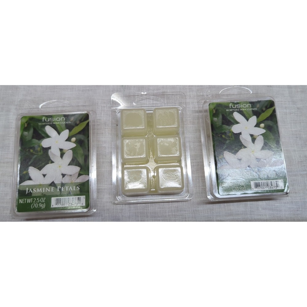Scented Wax Cubes - Jasmine Petals, 2.5oz Fusion Brand - Pack of 3 - Picture 1 of 1